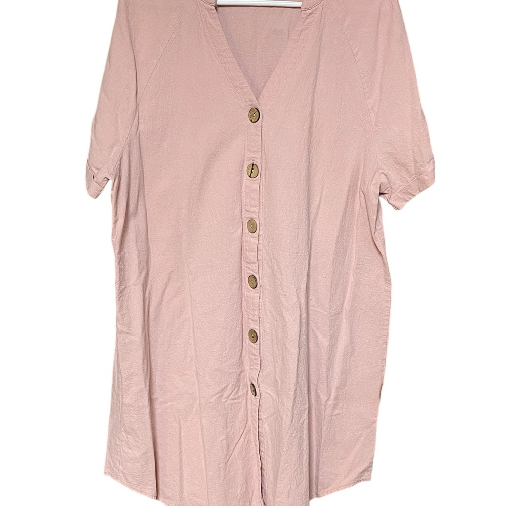 Shein curve Button-Up Women's Dress sz 2xl